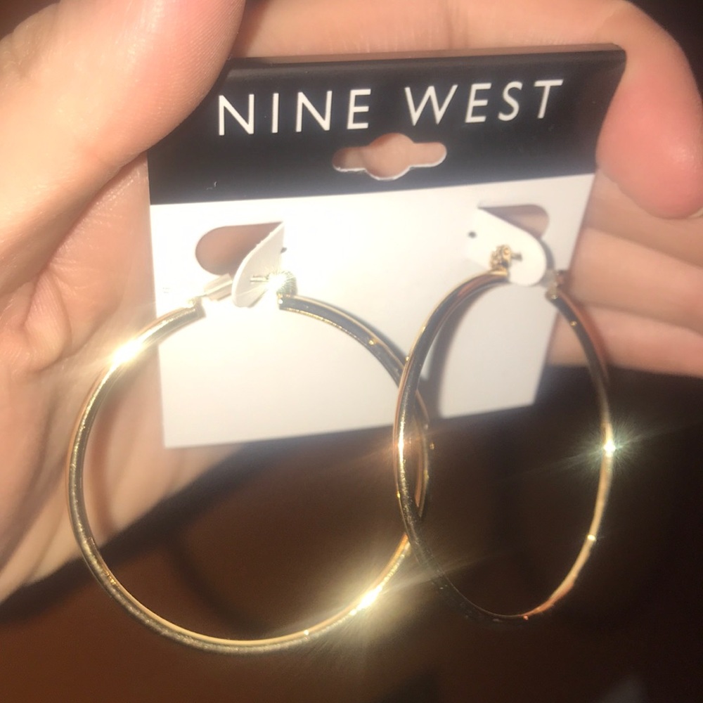 ✨ NWT Small Gold Hoop Earrings from Nine West ✨